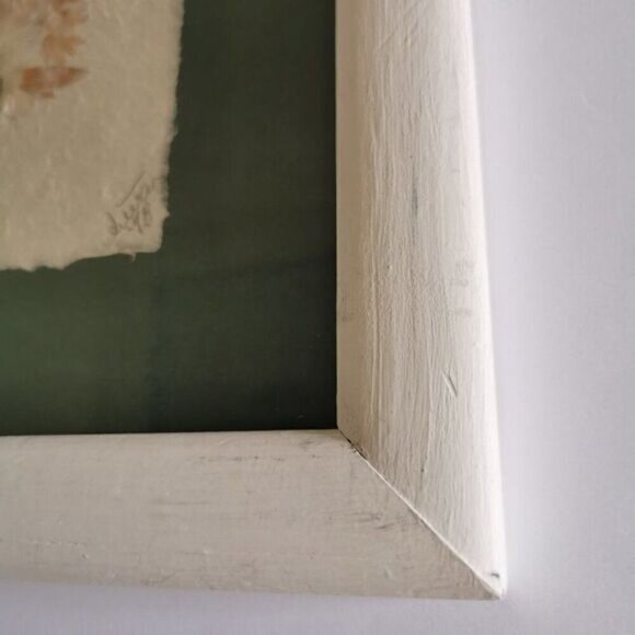 Vtg Pressed Flower Art Framed - Cottage Core Dried Floral Botanical Wall Art - Picture 7 of 10